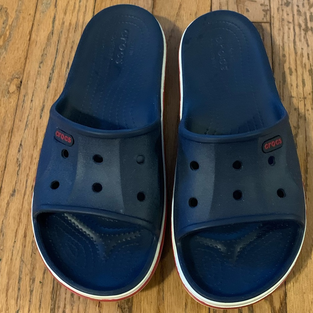 CROCS Slides * M5 / W7 * Navy Blue * Preowned